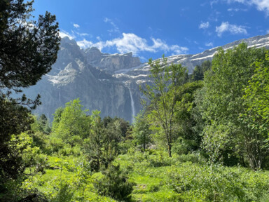 Cascade de Gavarnie depuis le plateau de Bellevue