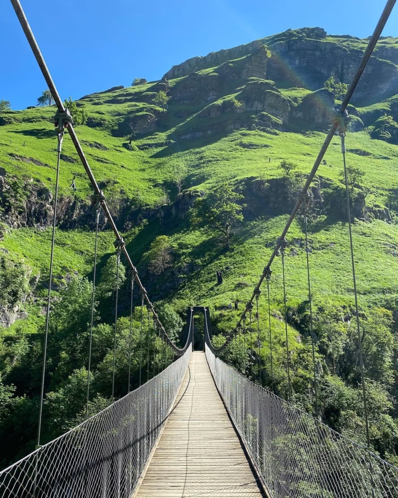 Cascade de Pista par la passerelle d'Holzarte