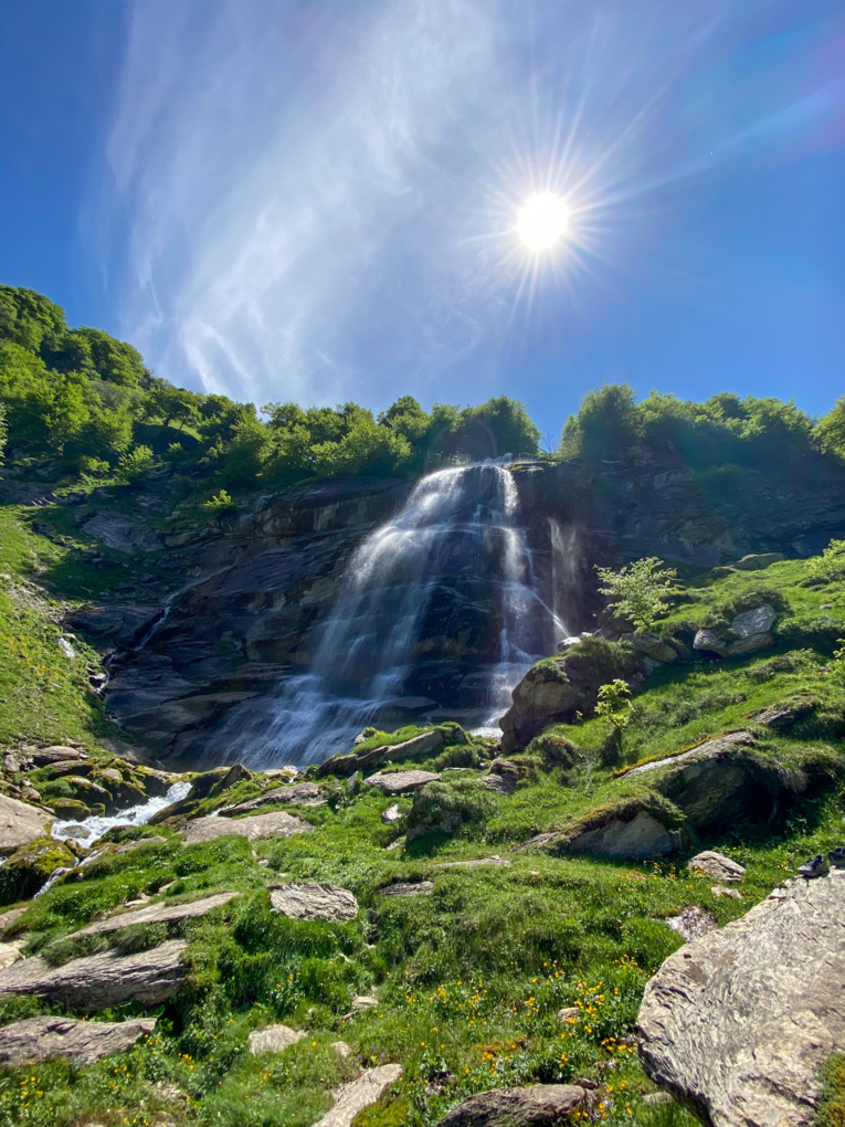 Cascade de Pista par la passerelle d'Holzarte